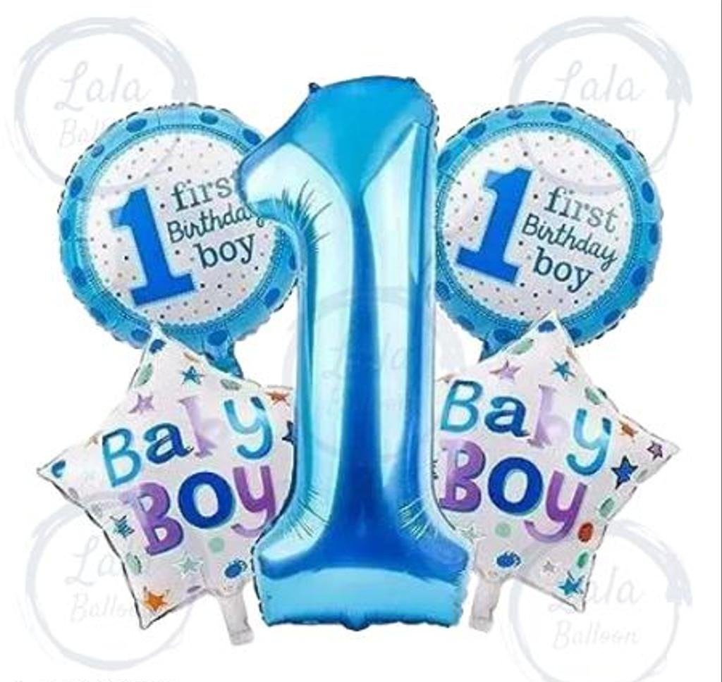 Happy Birthday First Birthday Decoration 5 Pcs Set
